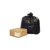 Earthsense Commercial Recycled Can Liners, 40-45 Gal., 2.0 Mil, 40 X 46, 100/Carton