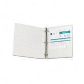 Heavy-Duty D-Ring Vinyl View Binder, 1" Capacity