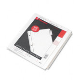 Oversized Reinforced Insertable Index, 5-Tab, 9-1/4 X 11