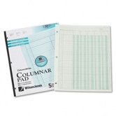 Accounting Pad, Five Eight-Unit Columns, 8-1/2 X 11, 50-Sheet Pad