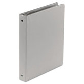 Basic Vinyl Round Ring Binder, 1" Capacity, White