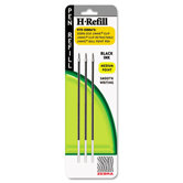H-Refills for Jimnie Clip Retractable Ballpoint, Medium, 3/Pack