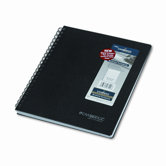 Cambridge Black Hardbound Subject Notebook, Lgl Rule, Ltr, WE, 96-Sheet Pad