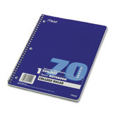 Spiral Bound Notebook, College Rule, 8 x 10-1/2, White
