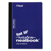 Neatbook, College Ruled, 200 Sheets, 5-1/2"x4", Assorted