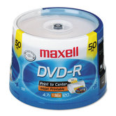 Spindle Dvd-R Recordable Discs, 4.7Gb, 16X, 50/Pack