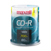 Spindle Cd-R Discs, 700Mb/80Min, 48X, 100/Pack