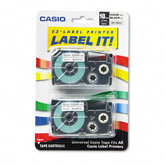 Tape Cassettes for Kl Label Makers, 18Mm X 26Ft, 2/Pack