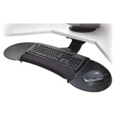 Articulating Keyboard Platform, Adjust., 23"Track, 17"x11", Black
