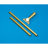Heavy Duty Push Pull Floor Squeegee in Tan Rubber