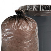 Total Recycled Plastic Trash Garbage Bags, 33 Gal, 1.5Mil, 33X40, 100/Carton