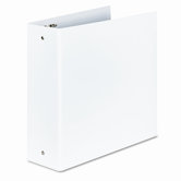 Elements Eco-Friendly Round Ring Binder, 3in Capacity, White