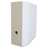 Elements Storage D-Ring Binder, 11x 8-1/2, 4" Capacity, White