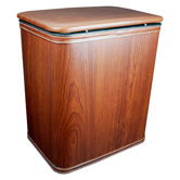 Wood Grain Vinyl Hamper in Cherry