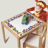 ABC 123 Kids' 3 Piece Table and Chair Set