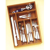 Bamboo Deep Flatware Organizer