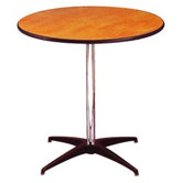 Round Pedestal Plywood Table