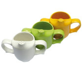 Dignity Two Handled Feeder Cup with Pierced Spout in White