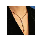 Plated Gold Zipper Necklace