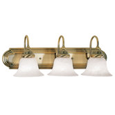 Belmont  Vanity Light in Antique Brass