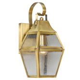 Augusta Outdoor Wall Lantern in Flemish Brass