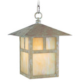 Montclair Mission  Outdoor Hanging Lantern in Verde Patina