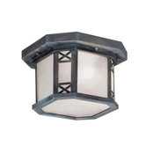 Tahoe  Outdoor Flush Mount in Charcoal
