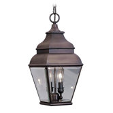 Exeter  Outdoor Hanging Lantern in Bronze