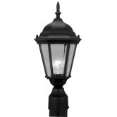 Hamilton Outdoor Post Lantern in Black