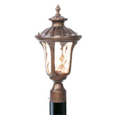 Oxford Outdoor Post Lantern in Moroccan Gold