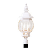 Frontenac Four Light Outdoor Post Lantern in White