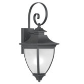 Hillsdale Outdoor Wall Lantern in Black