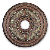 Ceiling Medallion in Palacial Bronze with Gilded Accents