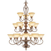 Bistro 18 Light Chandelier