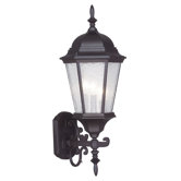 Hamilton Three Light Outdoor Wall Lantern in Bronze