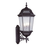 Hamilton 30" Three Light Outdoor Wall Lantern in Bronze