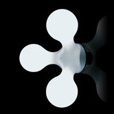 Atomium Wall Sconce in White