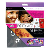 Body Art 25-Pieces Sport Stencil