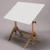 Royal Elm Melamine Drafting Table