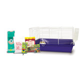 Home Sweet Home Guinea Pig Cage Starter Kit with LM Farms Food