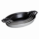 Oval 1 qt. Roasting Dish in Graphite