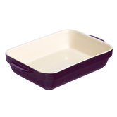 Mulberry and Cream Stoneware 25cm Rectangular Dish