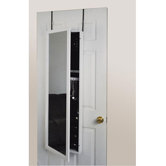 Mirror Jewelry Armoire-Over the Door in White
