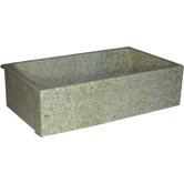 Farm Charm 33" x 19" Single Bowl Farmhouse Granite Sink