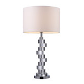 Armagh Table Lamp in Crystal And Chrome