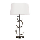 Enon Table Lamp in Chrome And Black Chrome