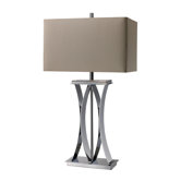 Joline One Light Table Lamp in Chrome