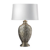 Lockerbie One Light Table Lamp in Antique Silver Leaf