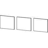 T&uuml;r "Monaco" f&uuml;r Schrank (3er Pack)