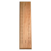Two Track Competition Cribbage Board in Oak
